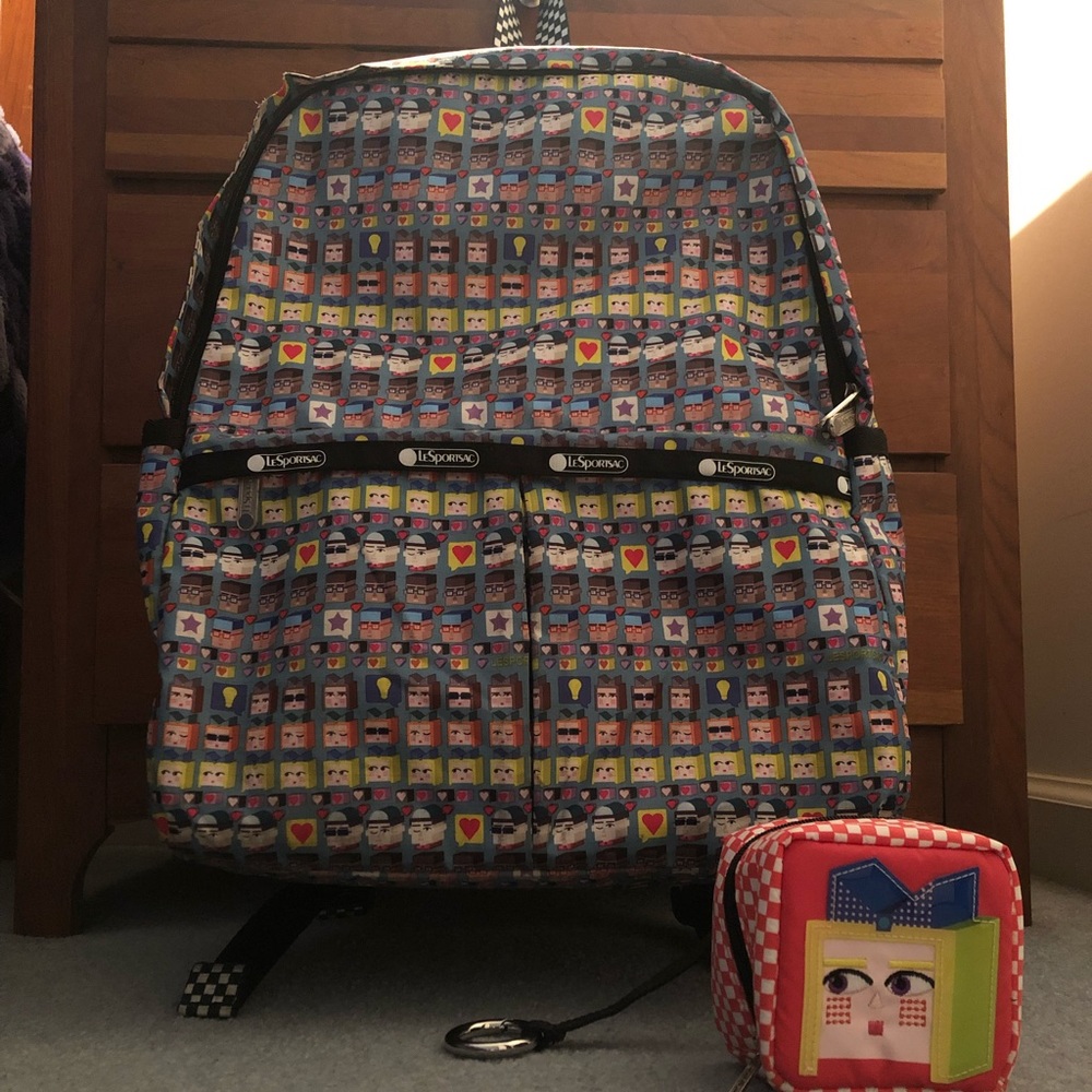 Lesportsac Basic Backpack and Change Purse Keychain